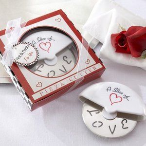 ‘Slice of Love’ Pizza Cutter Favors - Set of 25